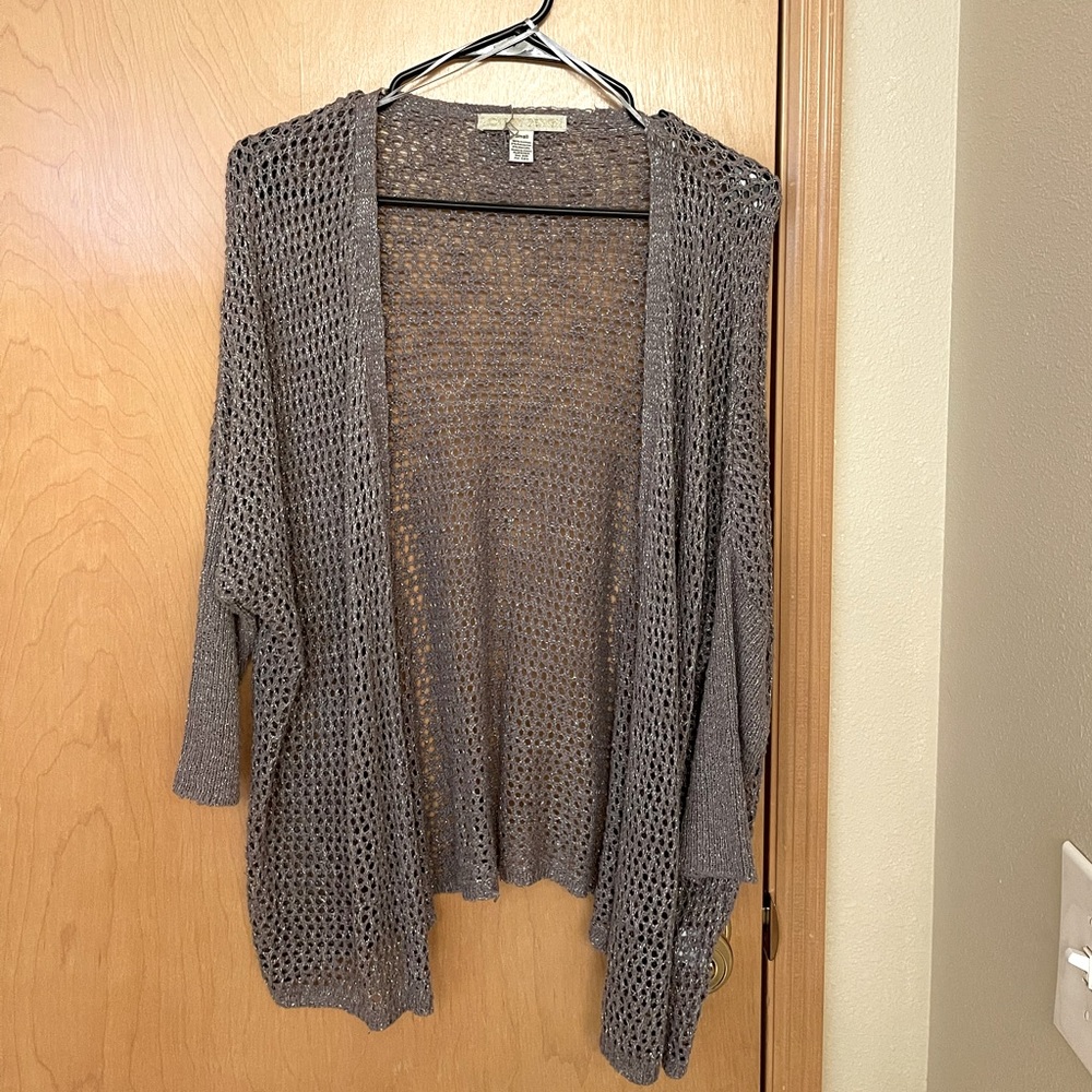 Grey Sparkles Cardigan